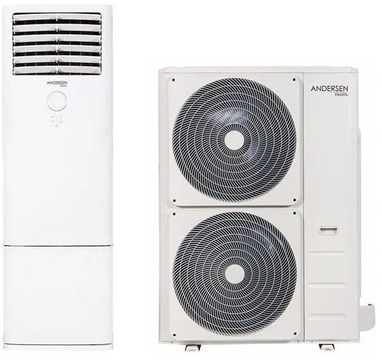 Andersen Electric Apollo 48000 luft/luft varmepumpe, 18,5 kW, 45-370 m², hvit